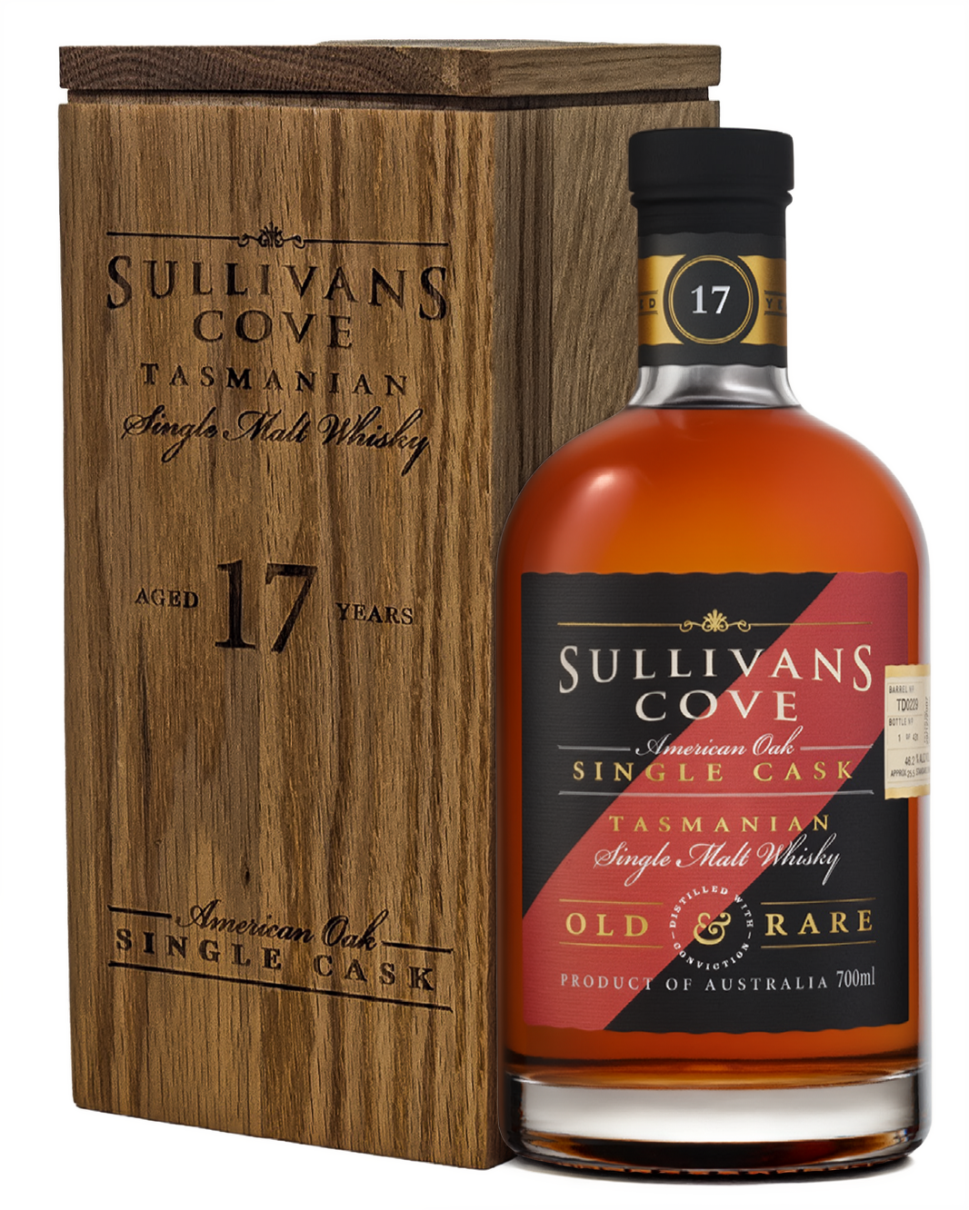 Sullivans Cove American Oak Single Cask 17 Year Old Single Malt Whisky TD0083 700ml