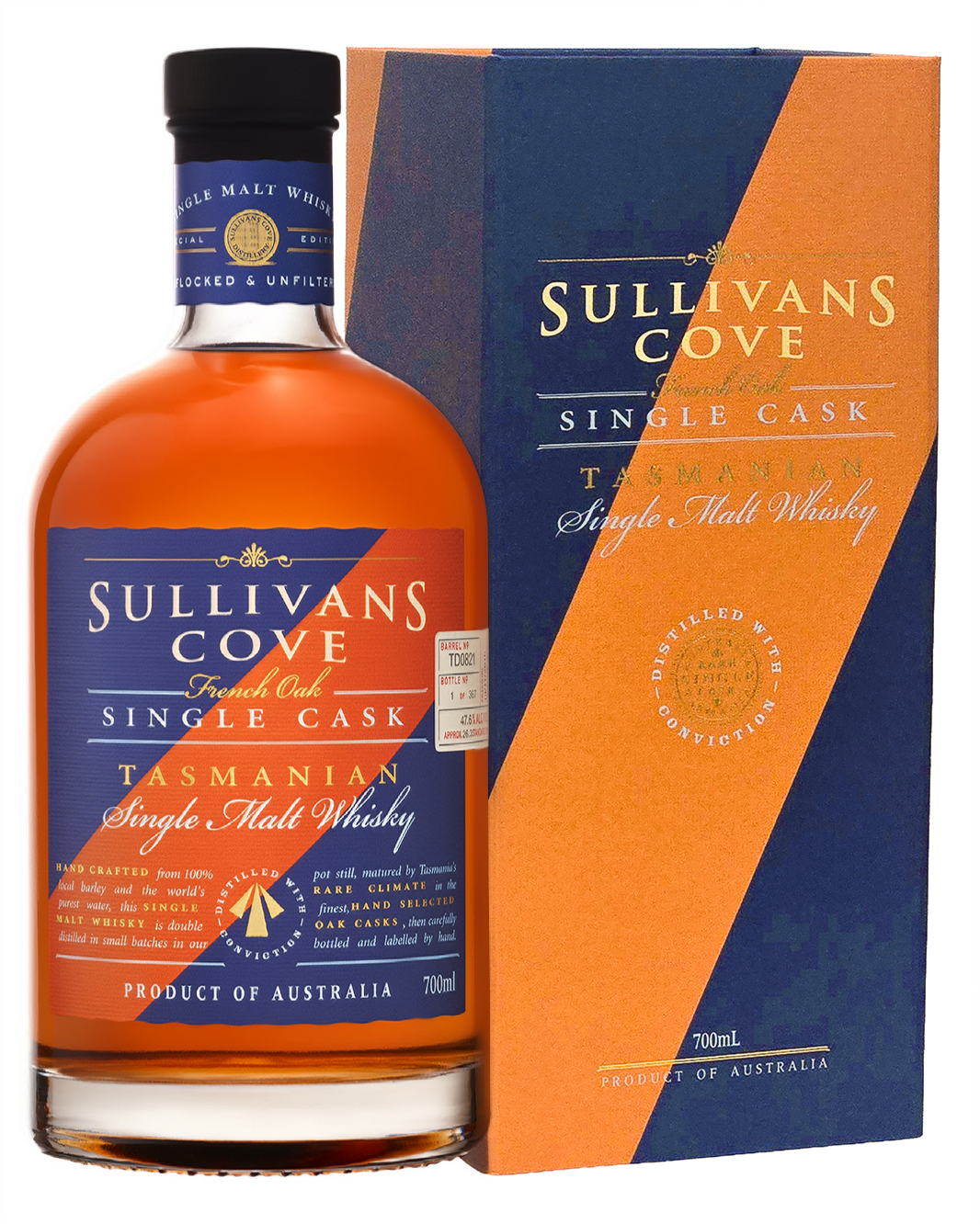 Sullivans Cove French Oak Ex-Apera Single Cask Single Malt Whisky TD0821 700ml