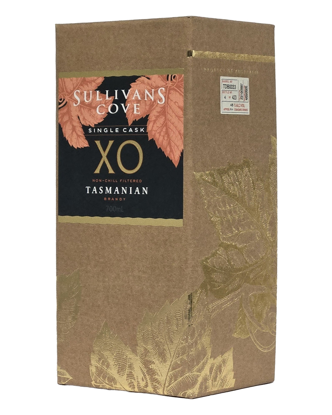 Sullivans Cove XO Single Cask TDB0033 Tasmanian Brandy 700ml Gift Box