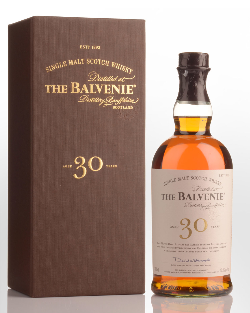 The Balvenie 'Thirty' 30 Year Old Single Malt Scotch Whisky 700ml Orig ...