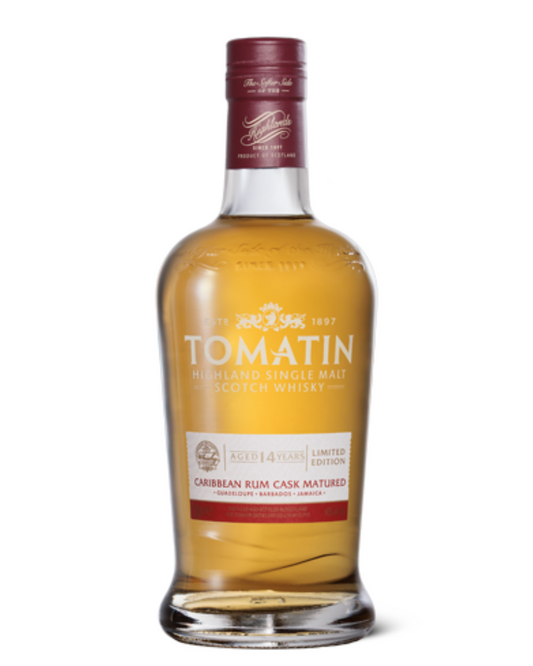 Tomatin 14 Year Old Caribbean Rum Cask Highland Single Malt Scotch Whisky 750ml