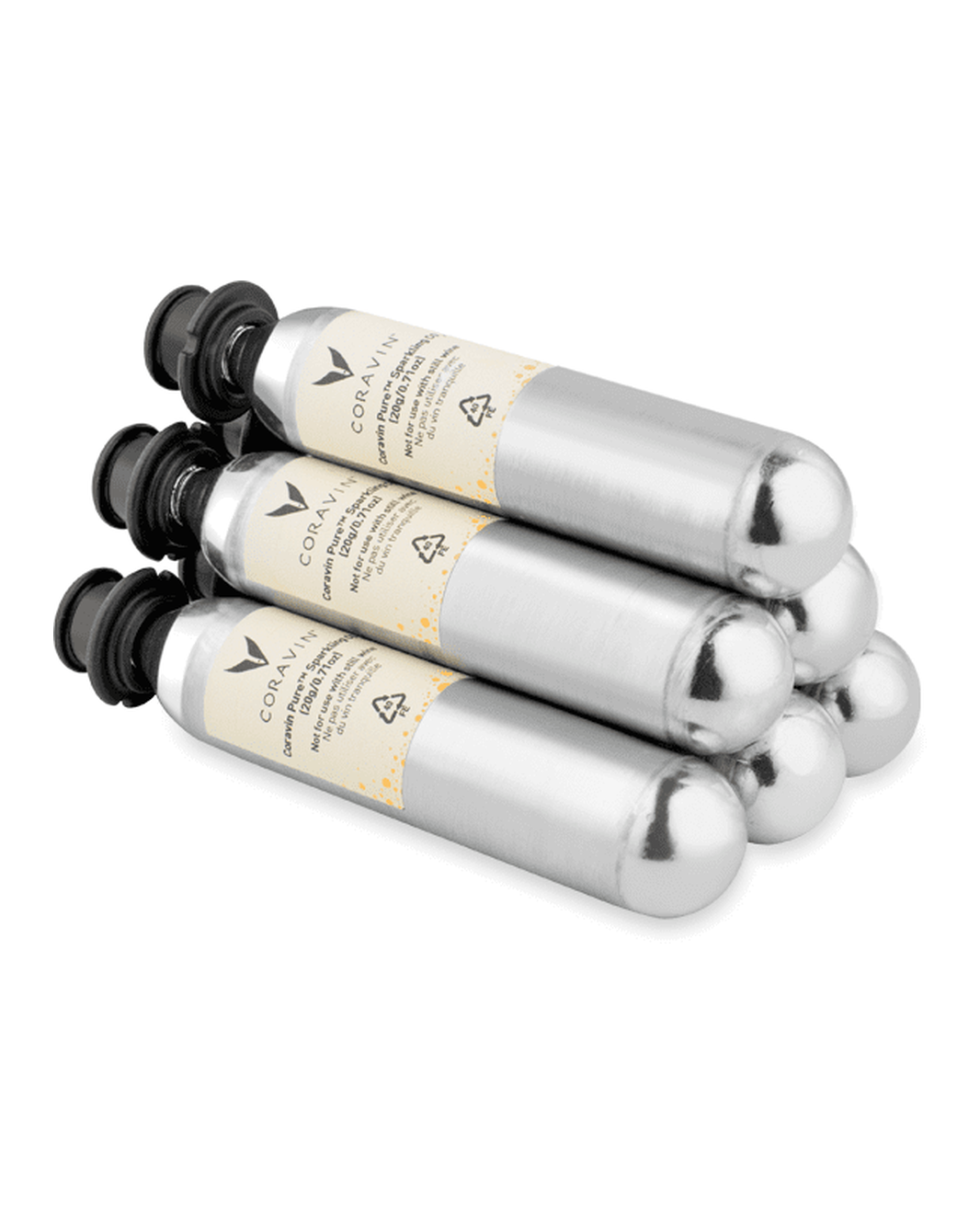 Coravin Pure Sparkling CO2 Capsules 6-Pack - official product photograph