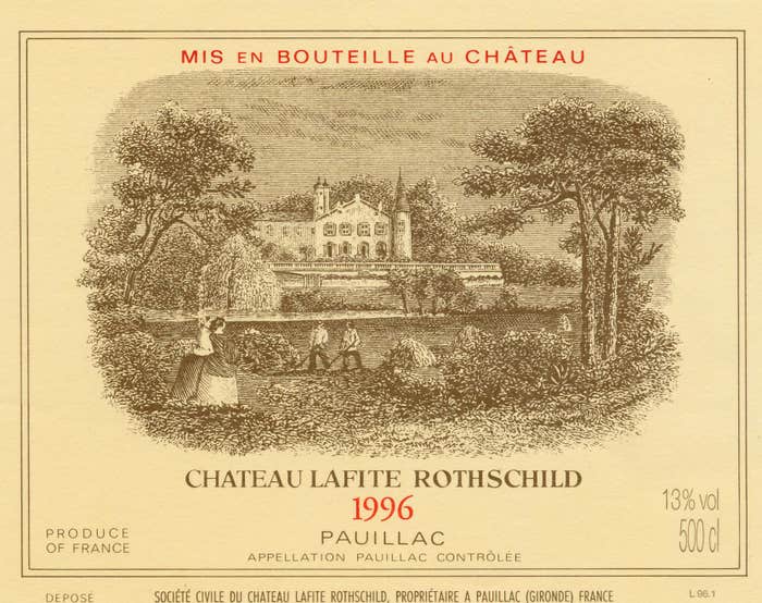 1996 Chateau Lafite Rothschild 750ml