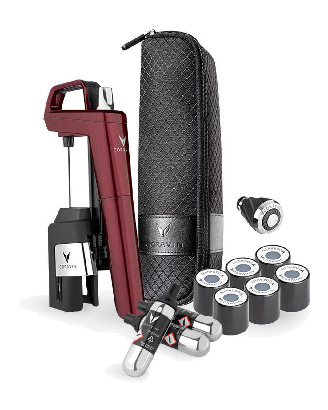 Coravin Timeless Six+ Burgundy bundle - official product photograph