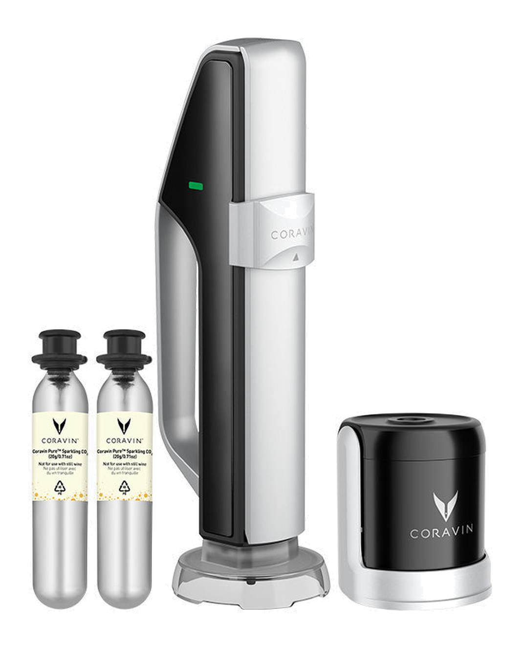 Coravin Sparkling system with stopper and two CO2 capsules