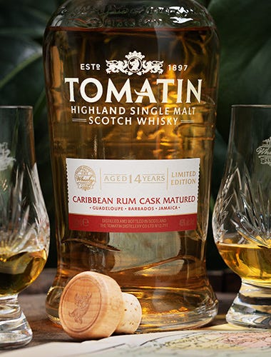 Tomatin 14 Year Old Caribbean Rum Cask Highland Single Malt Scotch Whisky 750ml